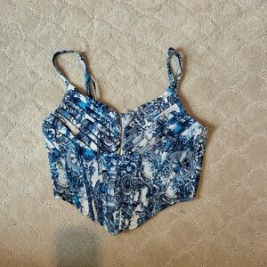 PrettyLittleThing Renaissance Print Corset
Top - Size 4 Never Worn